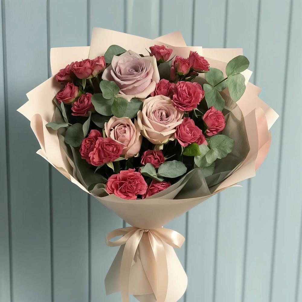 Букет цветов из: Гвоздики и Розы в Барышево