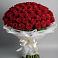Букет 101 Красная роза Блэк Мэджик в Барышево