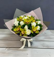 Букет цветов из:  Орхидеи и Розы в Барышево