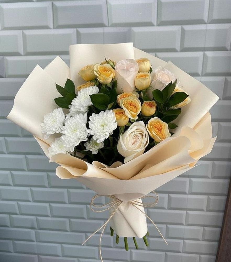 Букет цветов из: Розы и Хризантемы в Барышево