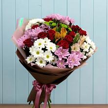 Букет цветов из:  Розы, Хризантемы и Альстромерии в Барышево