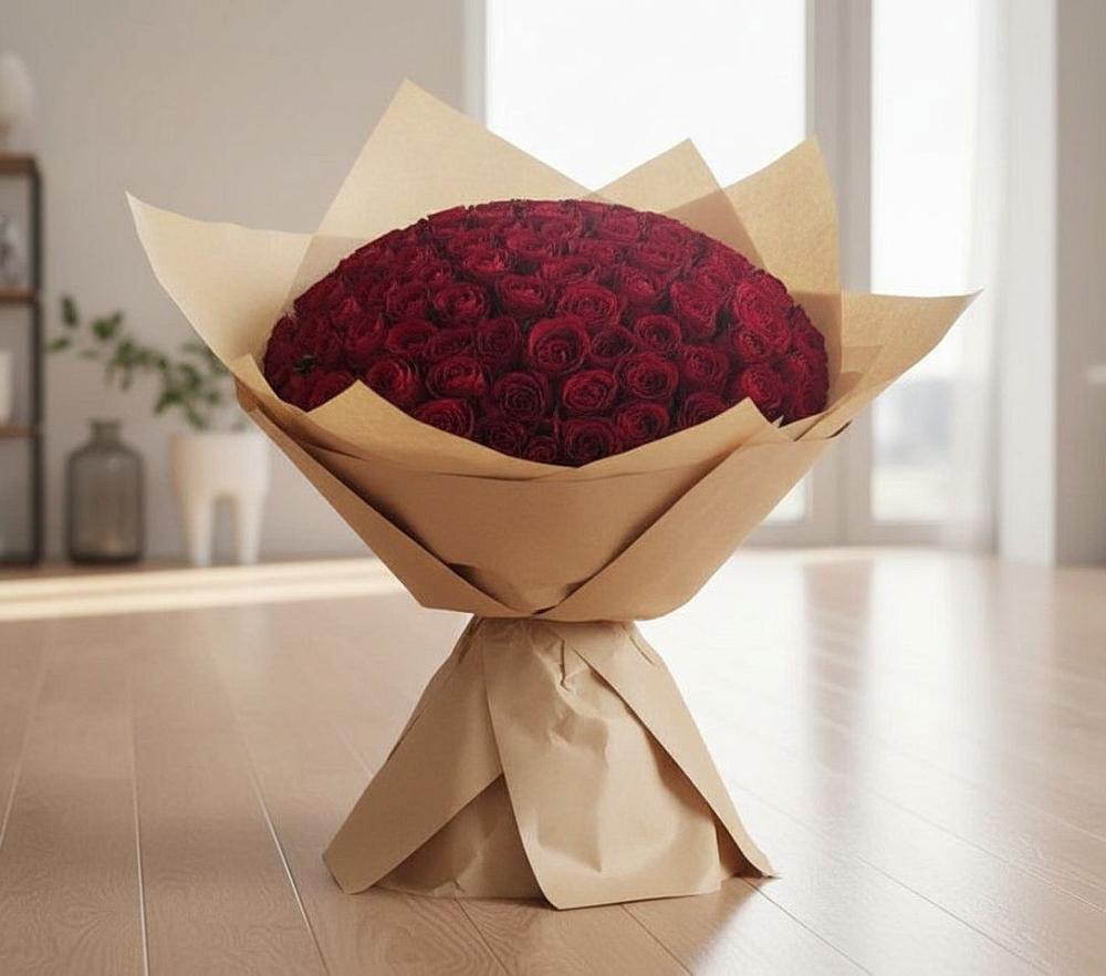 Букет 101 Красная роза в Барышево