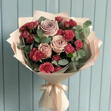 Букет цветов из:  Гвоздики и Розы #REPLACE_PRED# Барышево