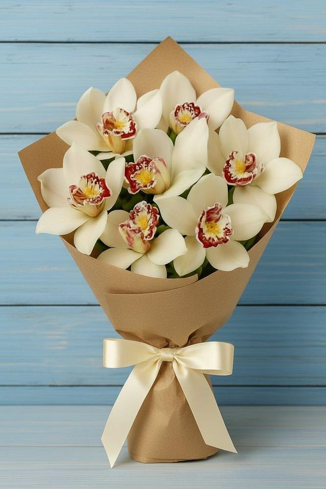 Букет цветов из: Орхидеи и Розы в Барышево