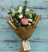 Букет цветов из:  Розы и Лизиантусы #REPLACE_PRED# Барышево
