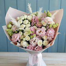 Букет цветов из:  Альстромерии и Розы #REPLACE_PRED# Барышево